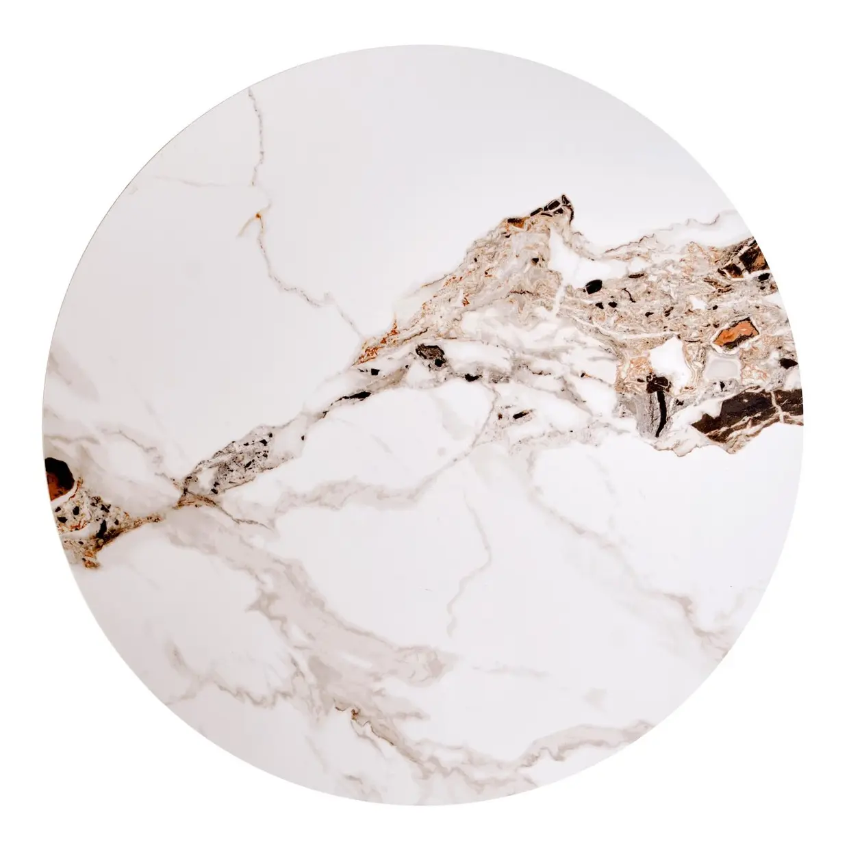 Masa pentru reviste Halmar Carina S (Beige Marble/Walnut)