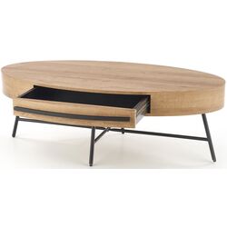 Журнальный столик Halmar Carolina (Golden Oak/Black) Thumb