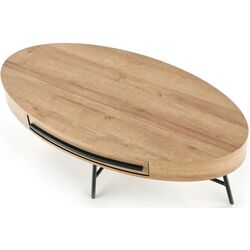 Журнальный столик Halmar Carolina (Golden Oak/Black) Thumb