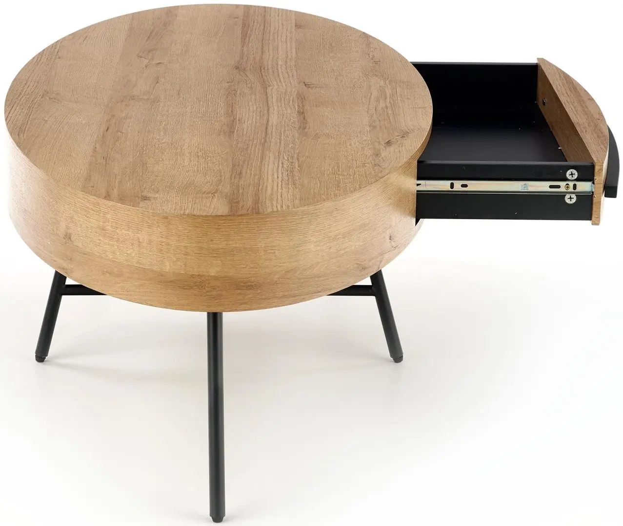 Журнальный столик Halmar Carolina (Golden Oak/Black) - 7