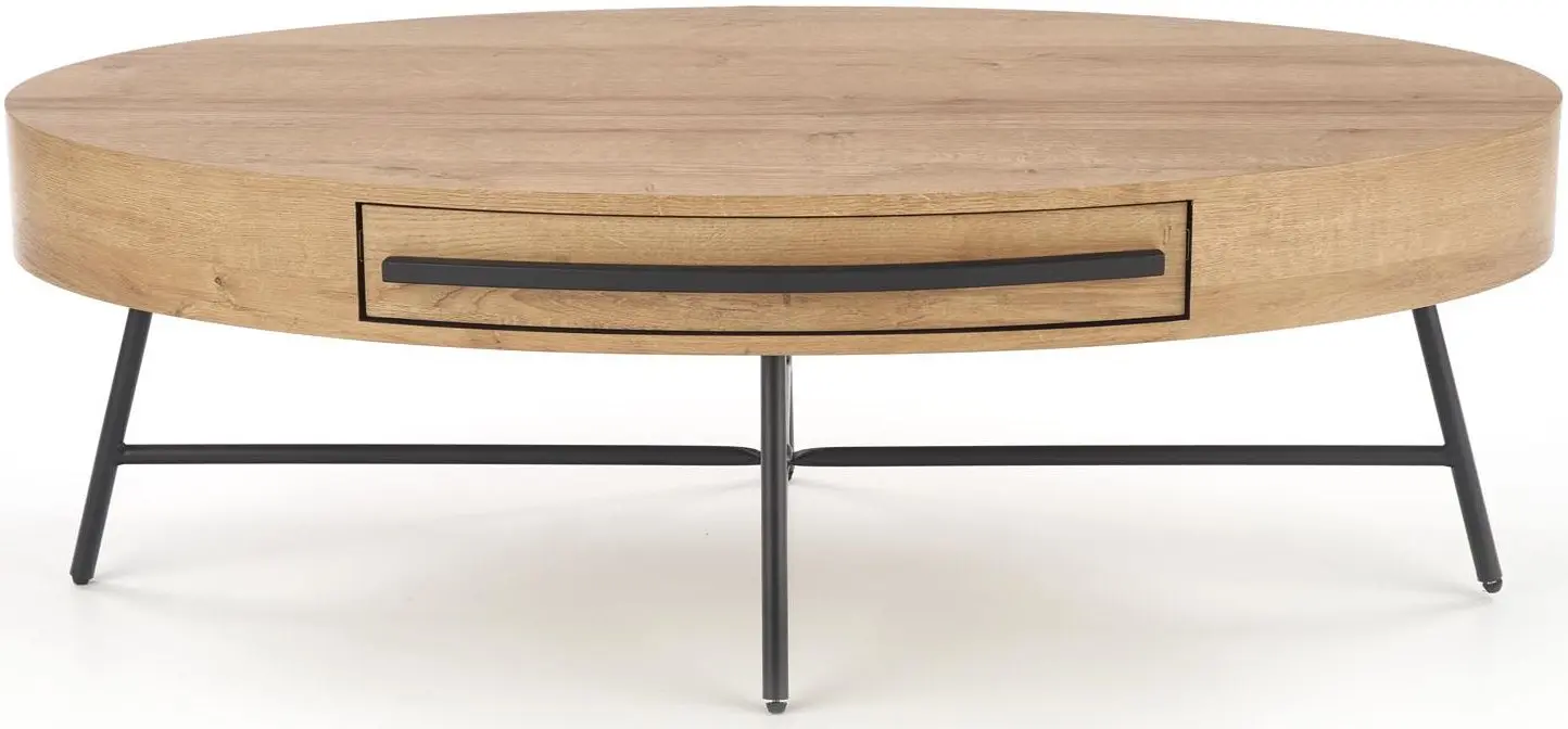 Журнальный столик Halmar Carolina (Golden Oak/Black) - 4