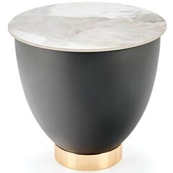 Masa pentru reviste Halmar Cecilia S (Marble/Grey/Gold) Thumb