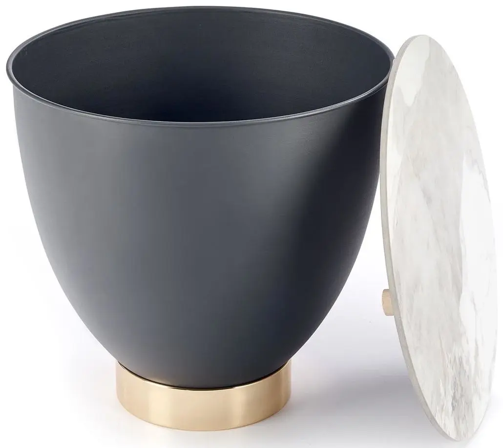 Masa pentru reviste Halmar Cecilia S (Marble/Grey/Gold)