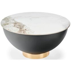 Masa pentru reviste Halmar Cecilia (White Marble/Grey/Gold) Thumb