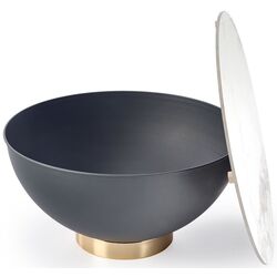 Masa pentru reviste Halmar Cecilia (White Marble/Grey/Gold) Thumb