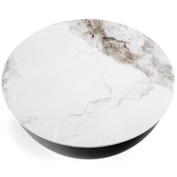 Masa pentru reviste Halmar Cecilia (White Marble/Grey/Gold) Thumb