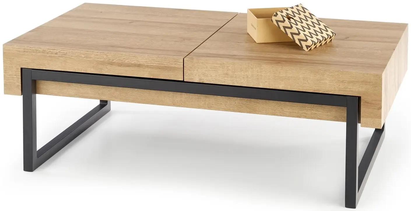 Журнальный столик Halmar Clara (Golden Oak/Black)