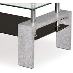 Masa pentru reviste Halmar Diana Intro (Concrete/Transparent) Thumb