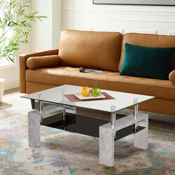 Журнальный столик Halmar Diana Intro (Concrete/Transparent)