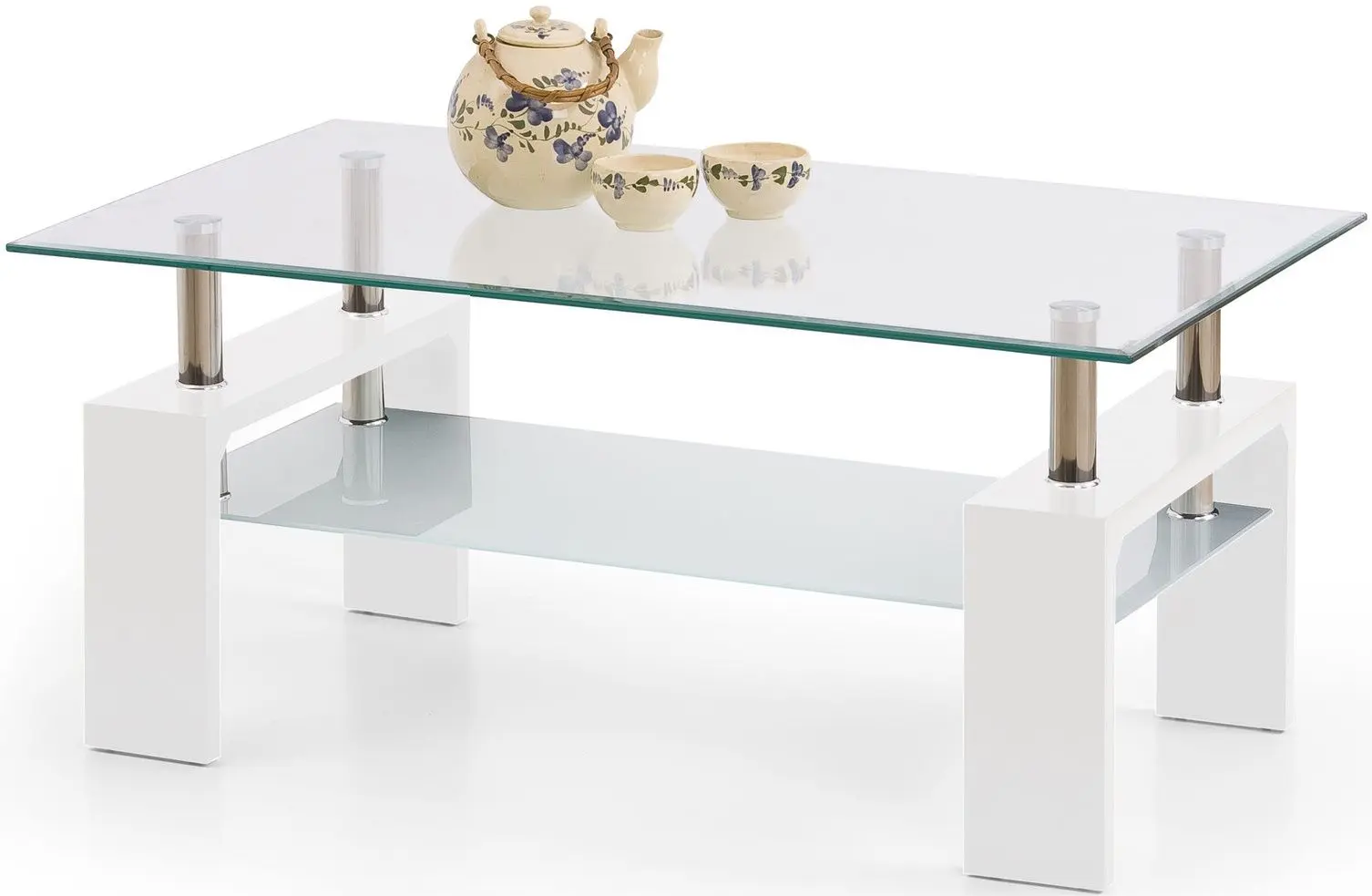 Masa pentru reviste Halmar Diana Intro (White Lacquered)