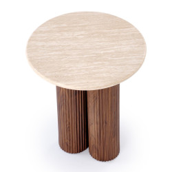 Masa pentru reviste Halmar Dorotea S (Travertine/Walnut) Thumb