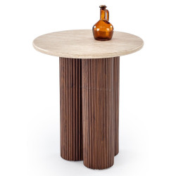 Masa pentru reviste Halmar Dorotea S (Travertine/Walnut)