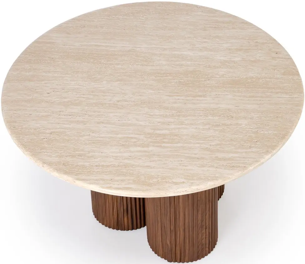 Masa pentru reviste Halmar Dorotea (Travertine/Walnut) - 3