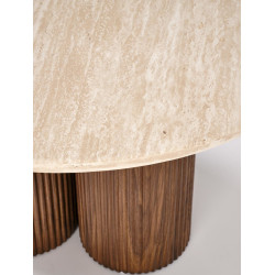 Masa pentru reviste Halmar Dorotea (Travertine/Walnut) Thumb
