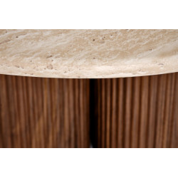 Masa pentru reviste Halmar Dorotea (Travertine/Walnut) Thumb