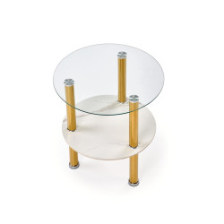 Журнальный столик Halmar Ducat S (White Marble/Gold) Thumb