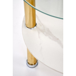 Журнальный столик Halmar Ducat S (White Marble/Gold) Thumb