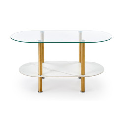 Журнальный столик Halmar Ducat (White Marble/Gold) Thumb