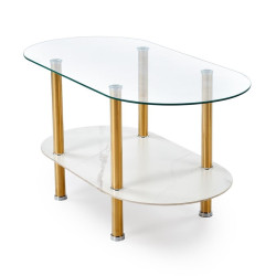 Журнальный столик Halmar Ducat (White Marble/Gold) Thumb