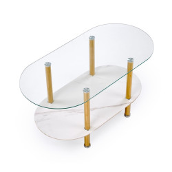 Журнальный столик Halmar Ducat (White Marble/Gold) Thumb