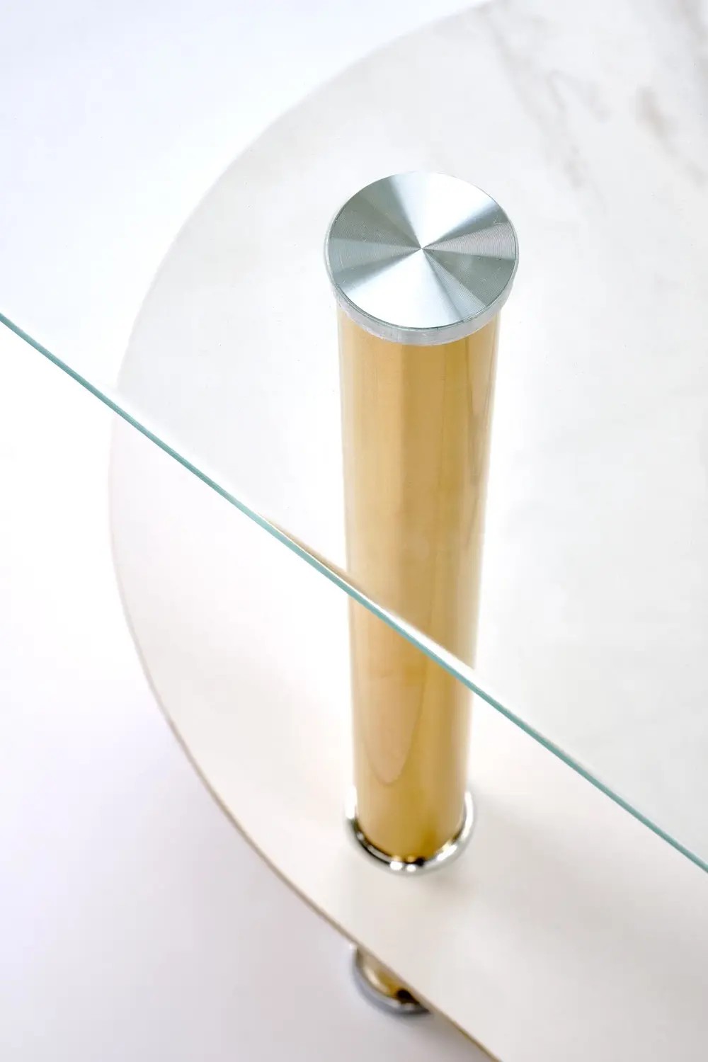 Журнальный столик Halmar Ducat (White Marble/Gold)