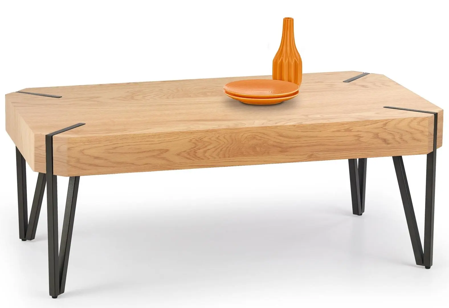 Masa pentru reviste Halmar Emily (Golden Oak/Black)