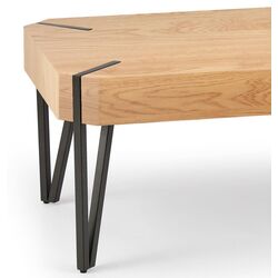 Masa pentru reviste Halmar Emily (Golden Oak/Black) Thumb