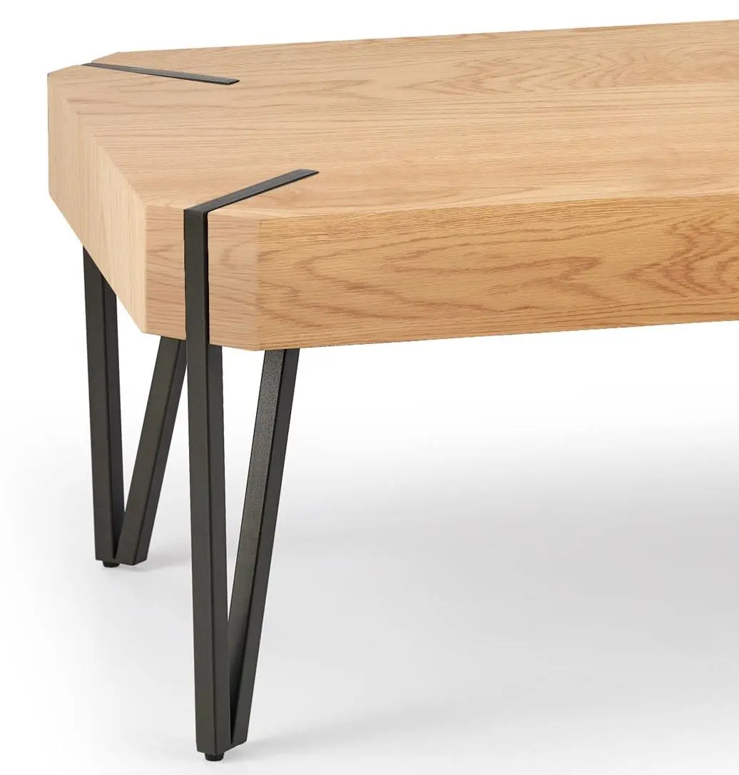 Masa pentru reviste Halmar Emily (Golden Oak/Black)