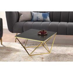 Masa pentru reviste Halmar Felicia (Black Marble/Gold)