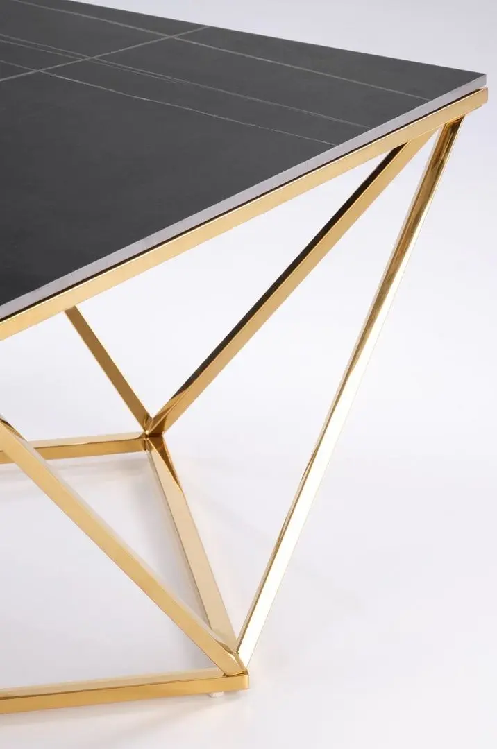 Masa pentru reviste Halmar Felicia (Black Marble/Gold)