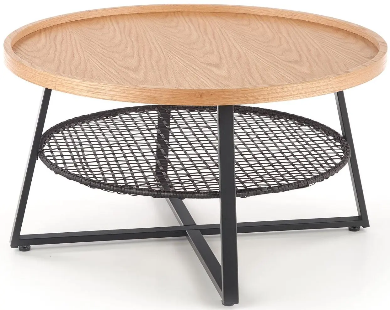 Masa pentru reviste Halmar Florence (Oak Natural/Black)