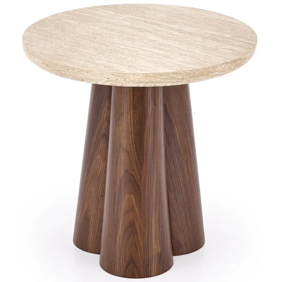 Masuta cafea Halmar Frida S (Travertine/Walnut) - 2