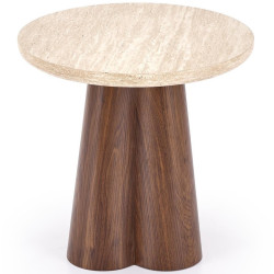 Masuta cafea Halmar Frida S (Travertine/Walnut) Thumb