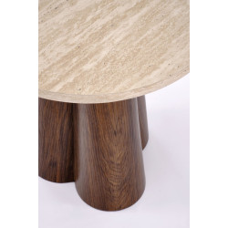 Masuta cafea Halmar Frida S (Travertine/Walnut) Thumb