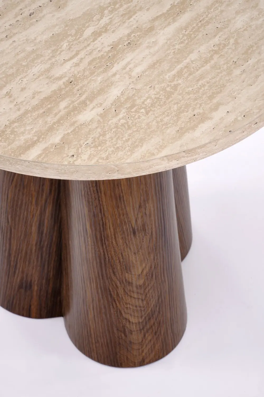 Masuta cafea Halmar Frida S (Travertine/Walnut) - 6