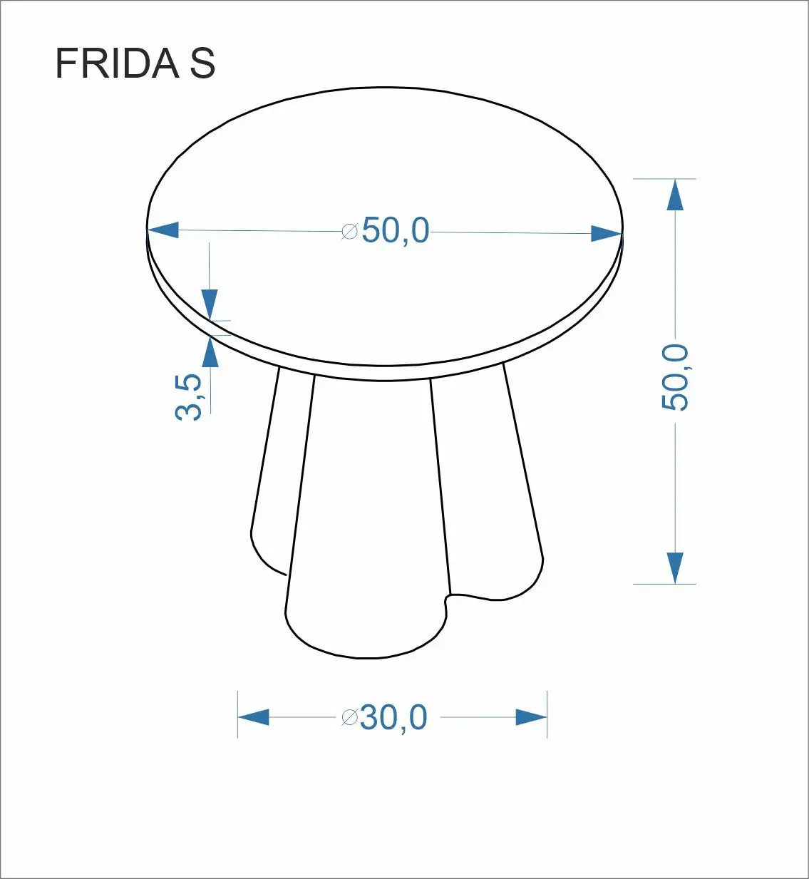 Masuta cafea Halmar Frida S (Travertine/Walnut) - 9