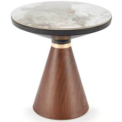 Masa pentru reviste Halmar Genesis S (White Marble/Walnut/Gold) Thumb