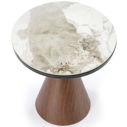 Masa pentru reviste Halmar Genesis S (White Marble/Walnut/Gold) Thumb
