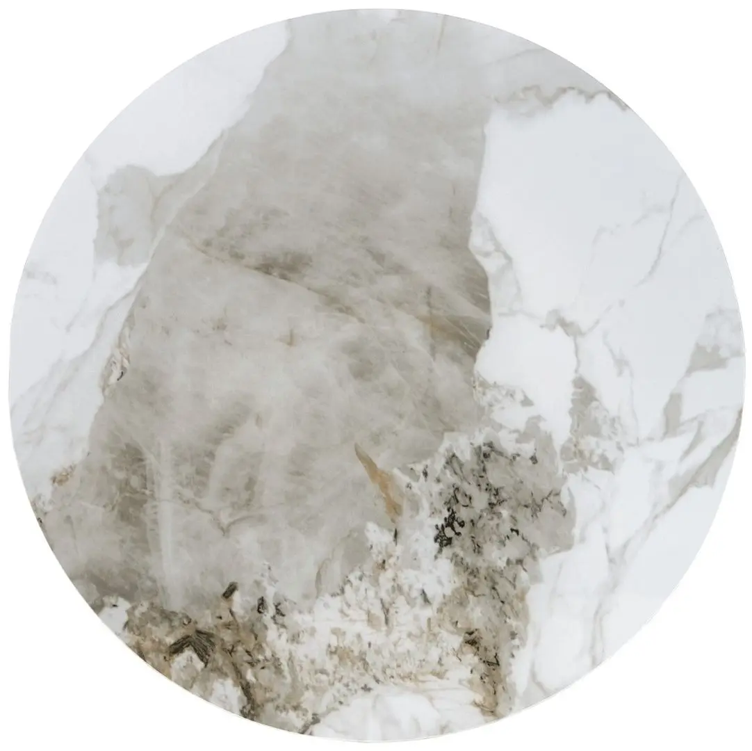 Masa pentru reviste Halmar Genesis S (White Marble/Walnut/Gold)