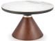 Masa pentru reviste Halmar Genesis (White Marble/Walnut/Gold)