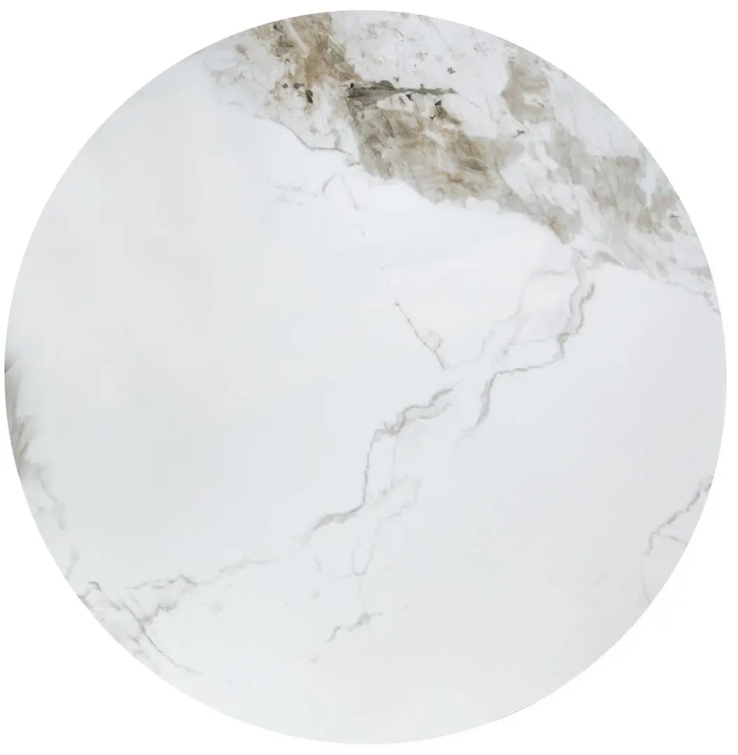 Masa pentru reviste Halmar Genesis (White Marble/Walnut/Gold)