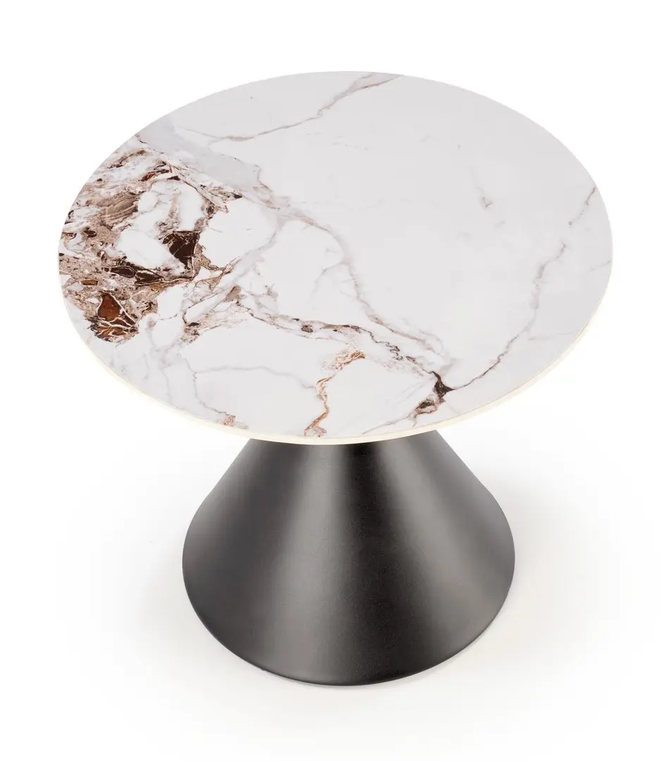 Masa pentru reviste Halmar Goretti S (White Marble/Black)