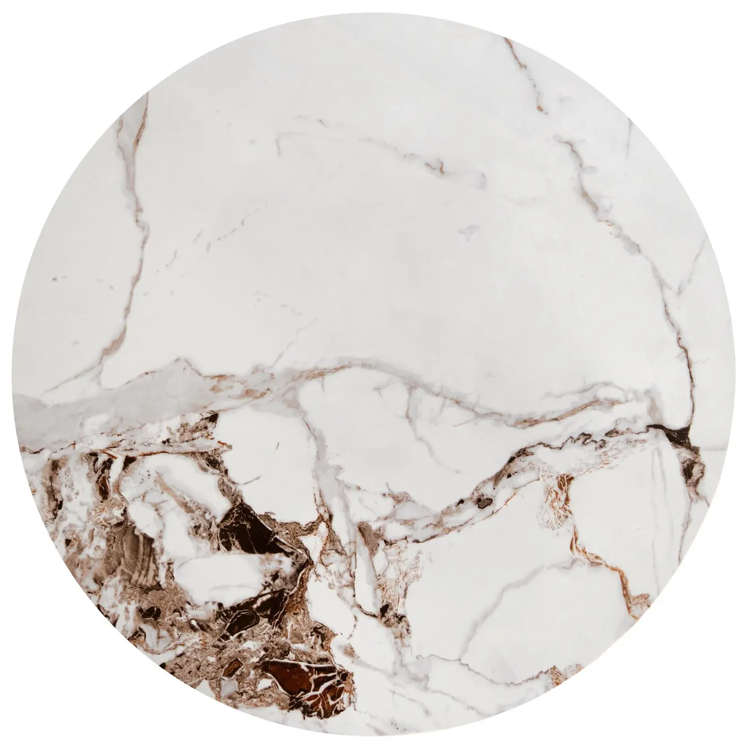 Masa pentru reviste Halmar Goretti S (White Marble/Black)