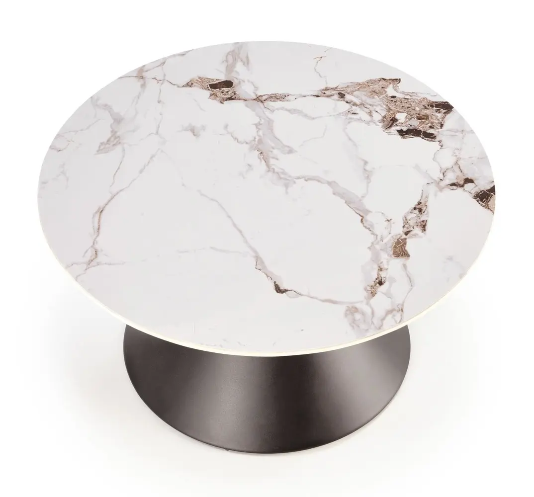 Masa pentru reviste Halmar Goretti (White Marble/Black)