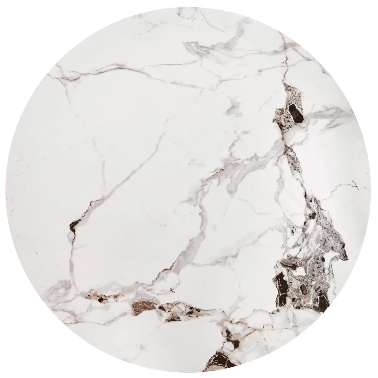 Masa pentru reviste Halmar Goretti (White Marble/Black)