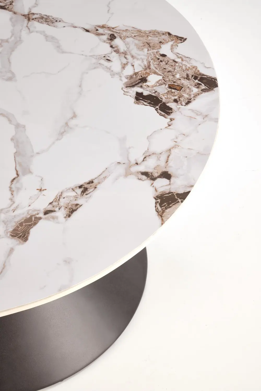 Masa pentru reviste Halmar Goretti (White Marble/Black)