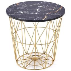 Masa pentru reviste Halmar Harissa G (Gold/Black Marble) Thumb