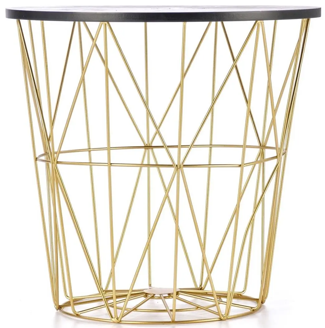 Masa pentru reviste Halmar Harissa G (Gold/Black Marble)