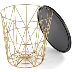 Masa pentru reviste Halmar Harissa G (Gold/Black Marble) Thumb