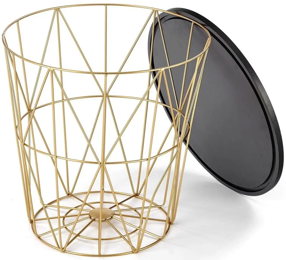 Masa pentru reviste Halmar Harissa G (Gold/Black Marble)